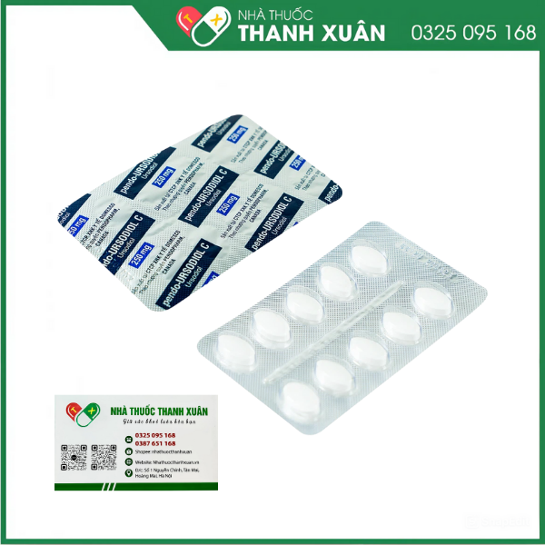 Pendo-Ursodiol C 250mg điều trị xơ gan mật nguyên phát (3 vỉ x 10 viên)